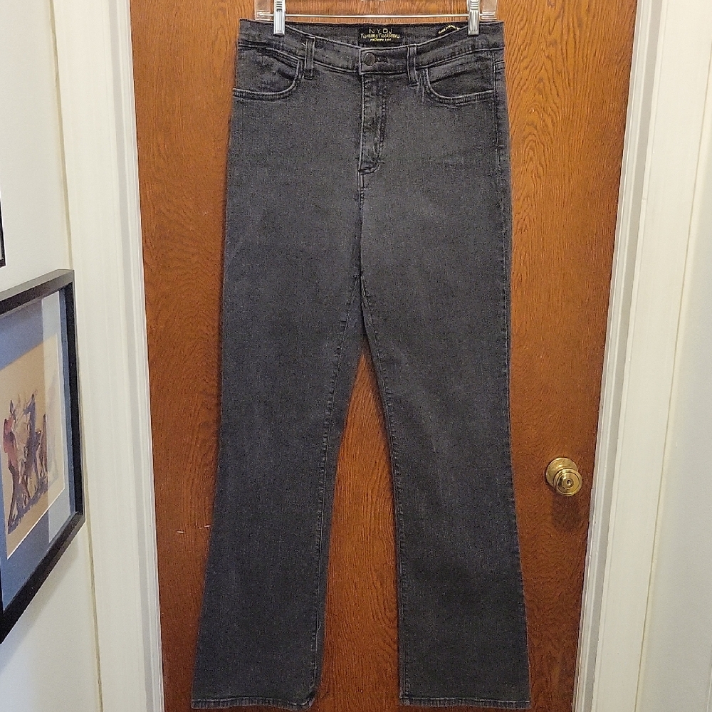 NYDJ Tummy Tuck Jeans Black Sz 12